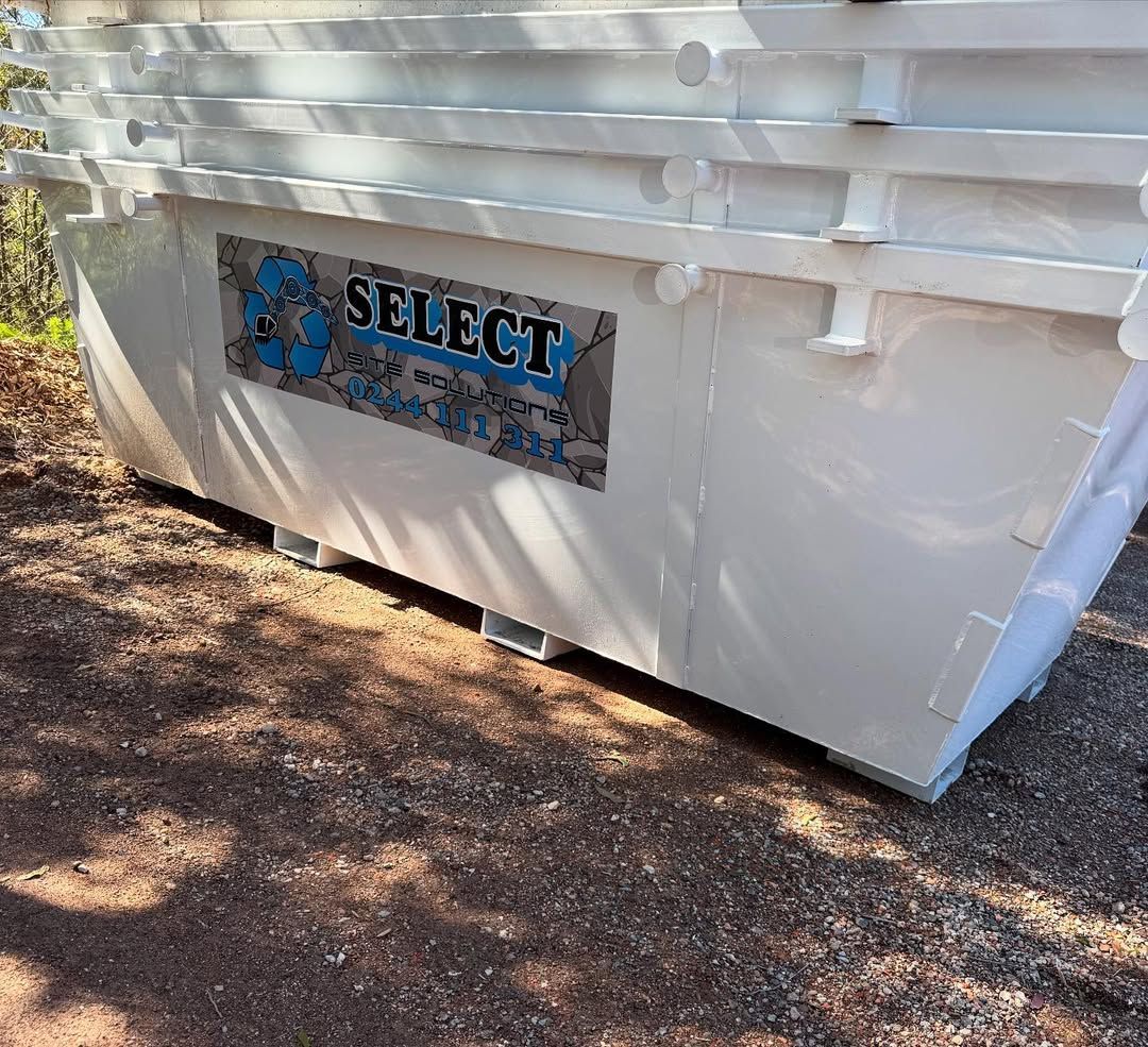 White Dumpster With