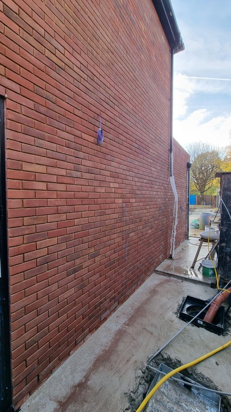 brickwork after doff clean
