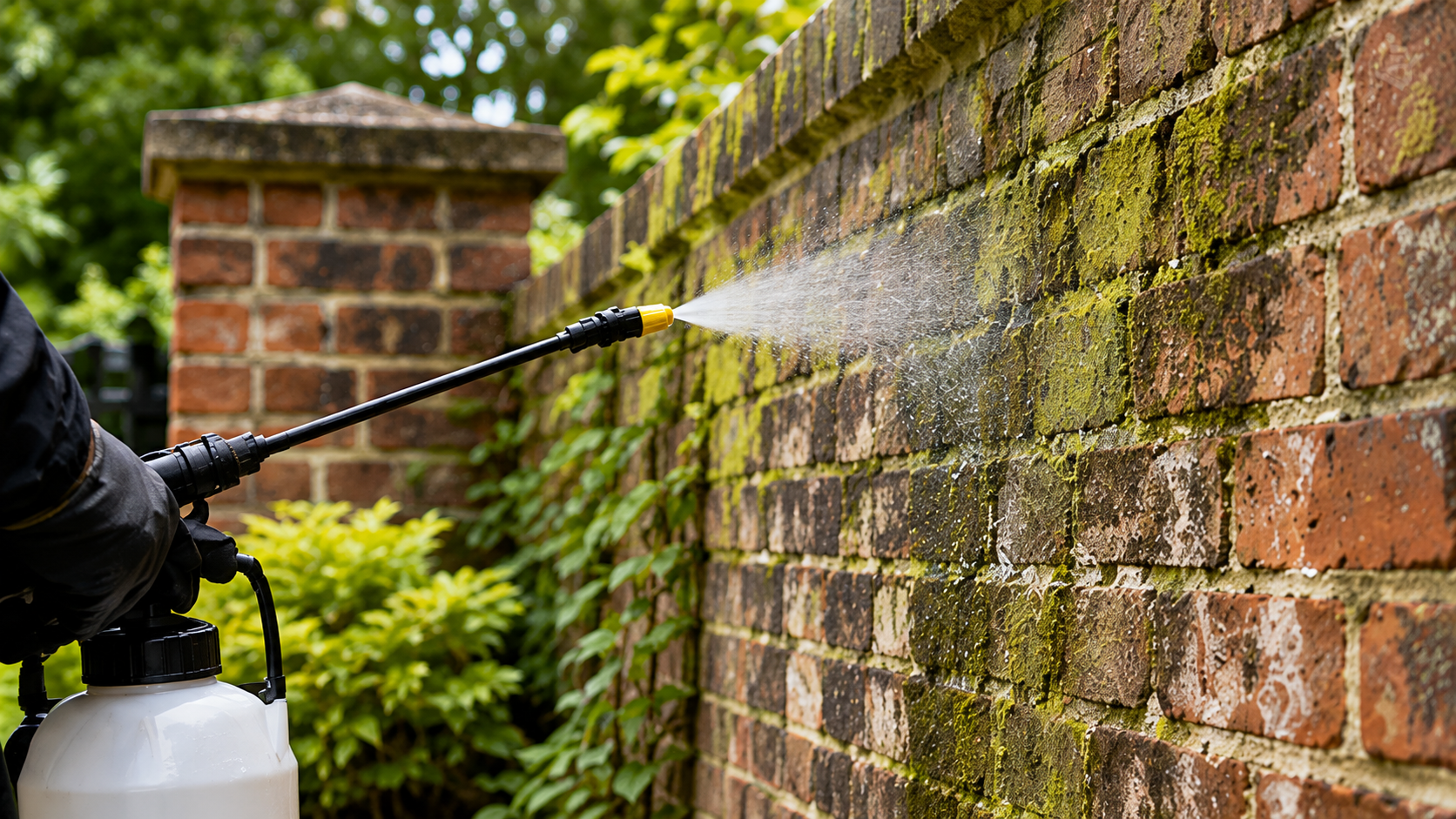 biocide treatment of brickwork