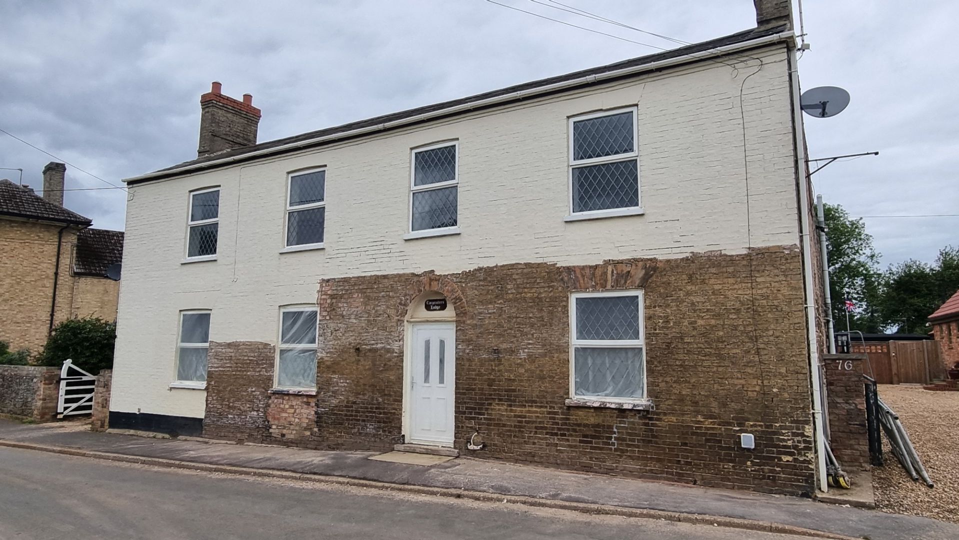 paint removal pub brickwork partial 