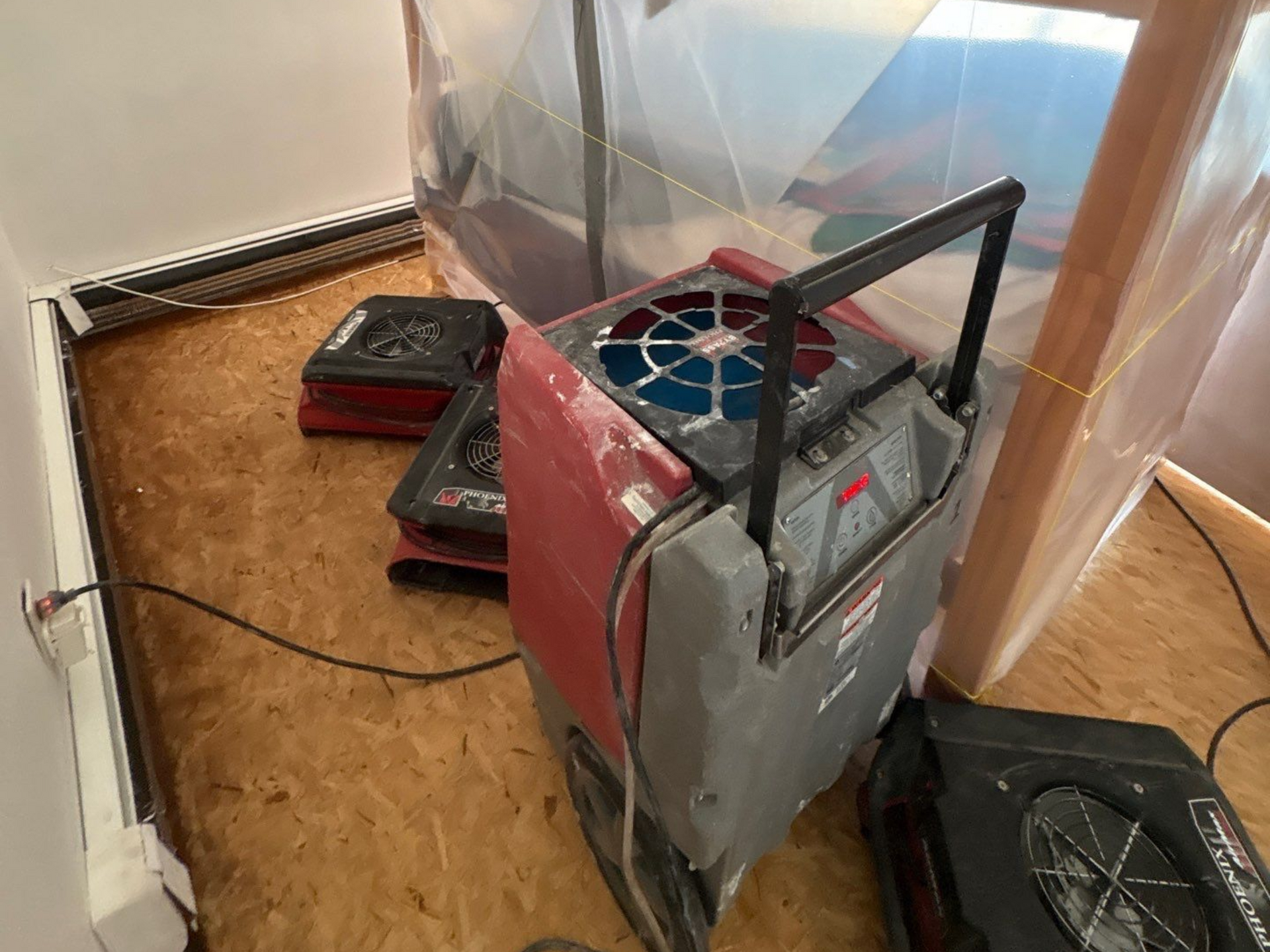 drying and dehumidifying equipment at home in Mastic Beach, NY