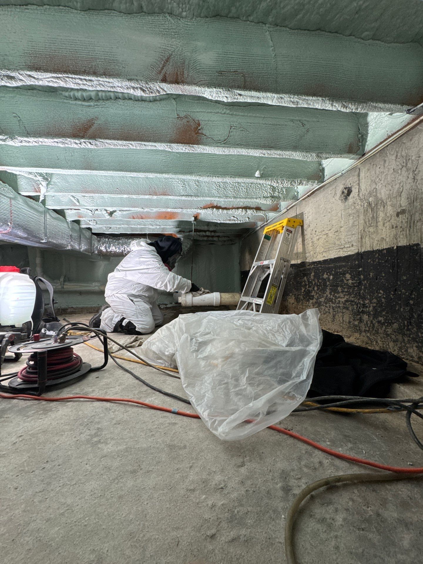 Mold remediation of crawlspace at Hamptons home