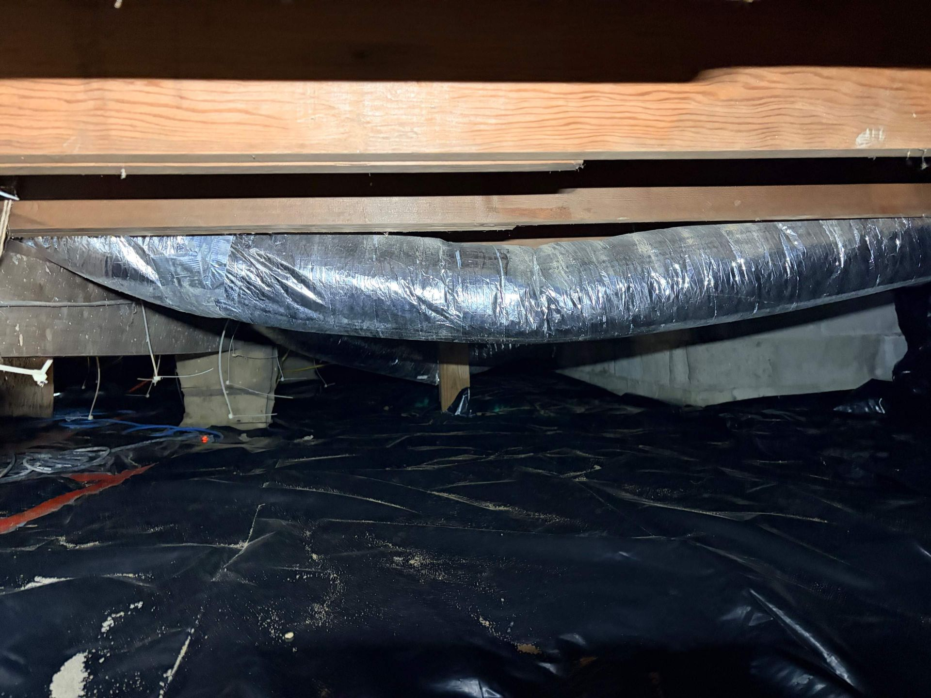 Vapor barrier installed at a home in Westhampton Beach, NY