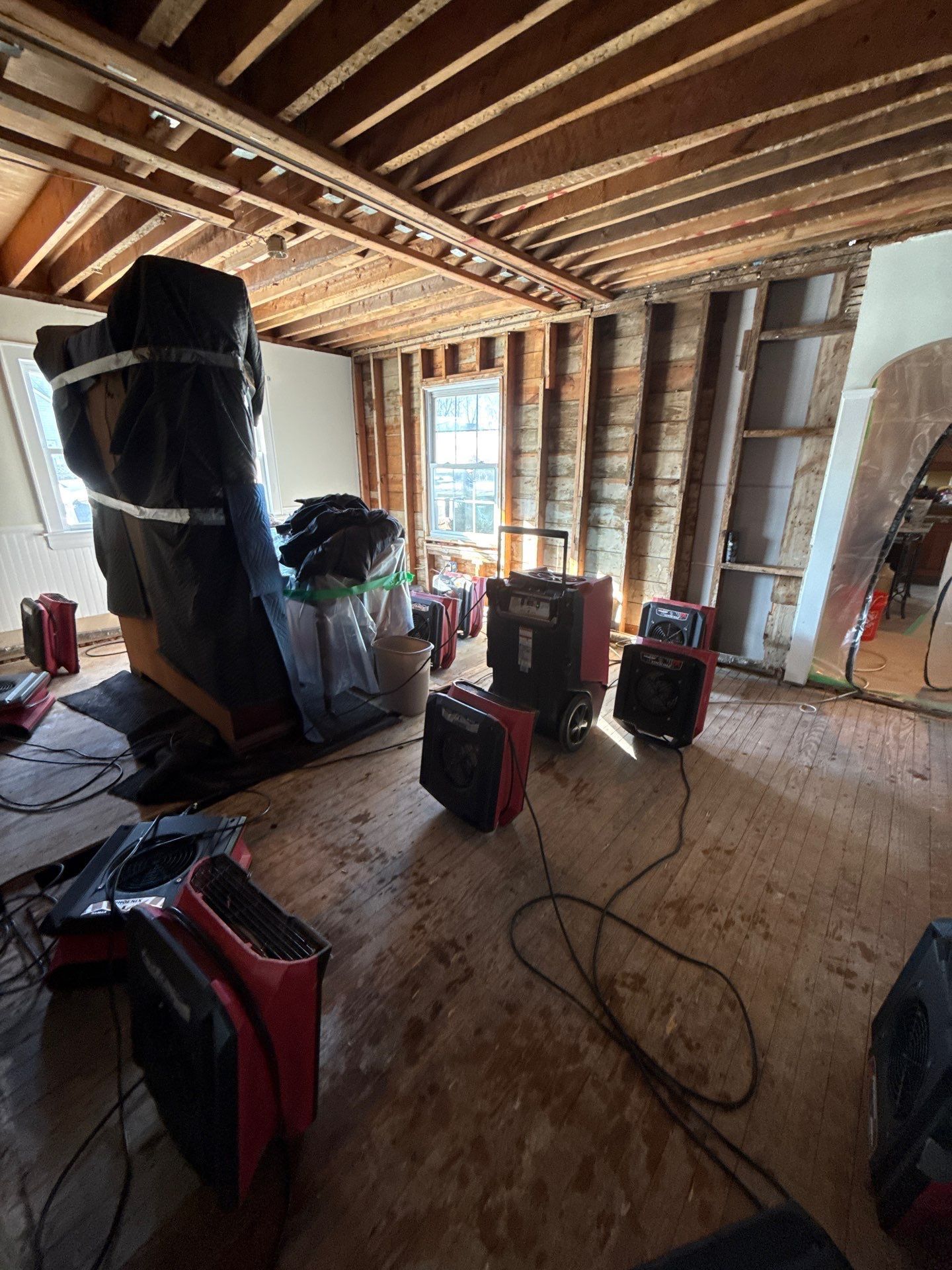 Water damage restoration at a home in Patchogue NY