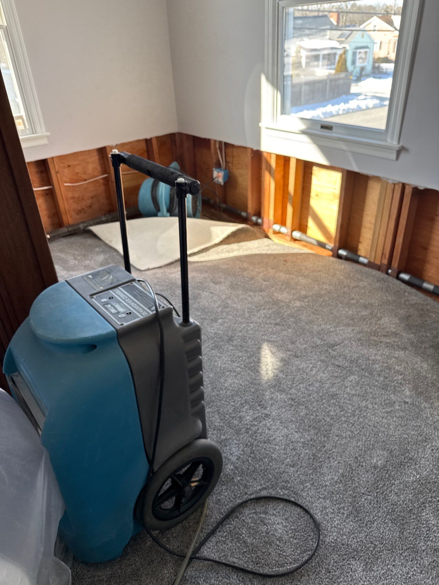 Water damage restoration at a home in Patchogue NY