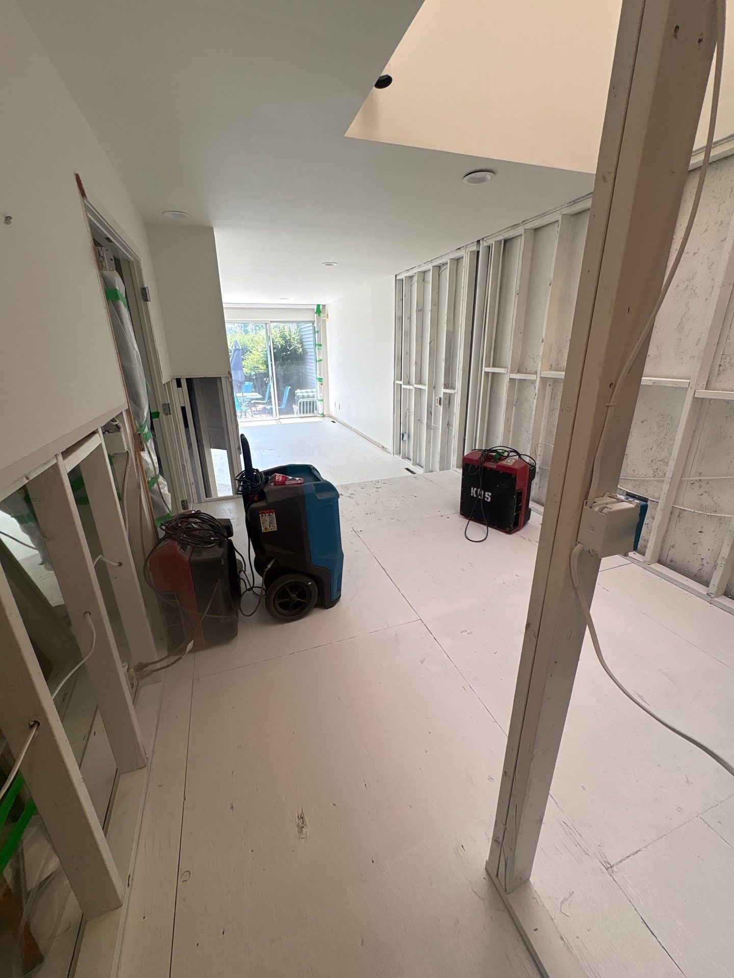 Completed mold encapsulation project at a home in Westhampton Beach.