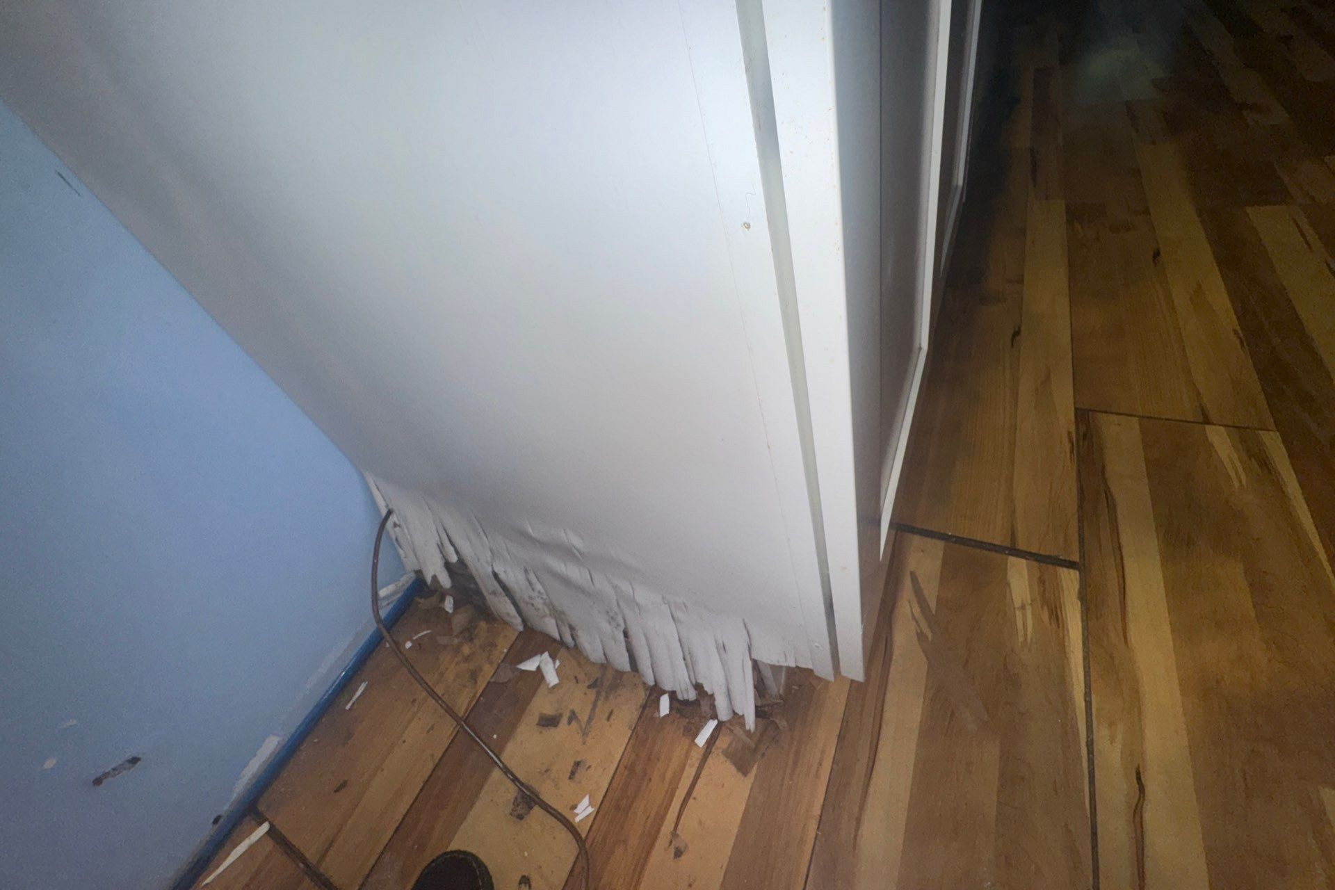 Water leak in the basement of a home in Westhampton, New York 