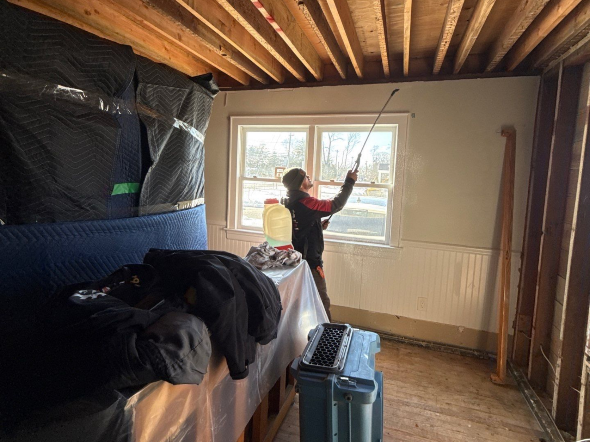 Mold remediation at a home in Patchogue NY