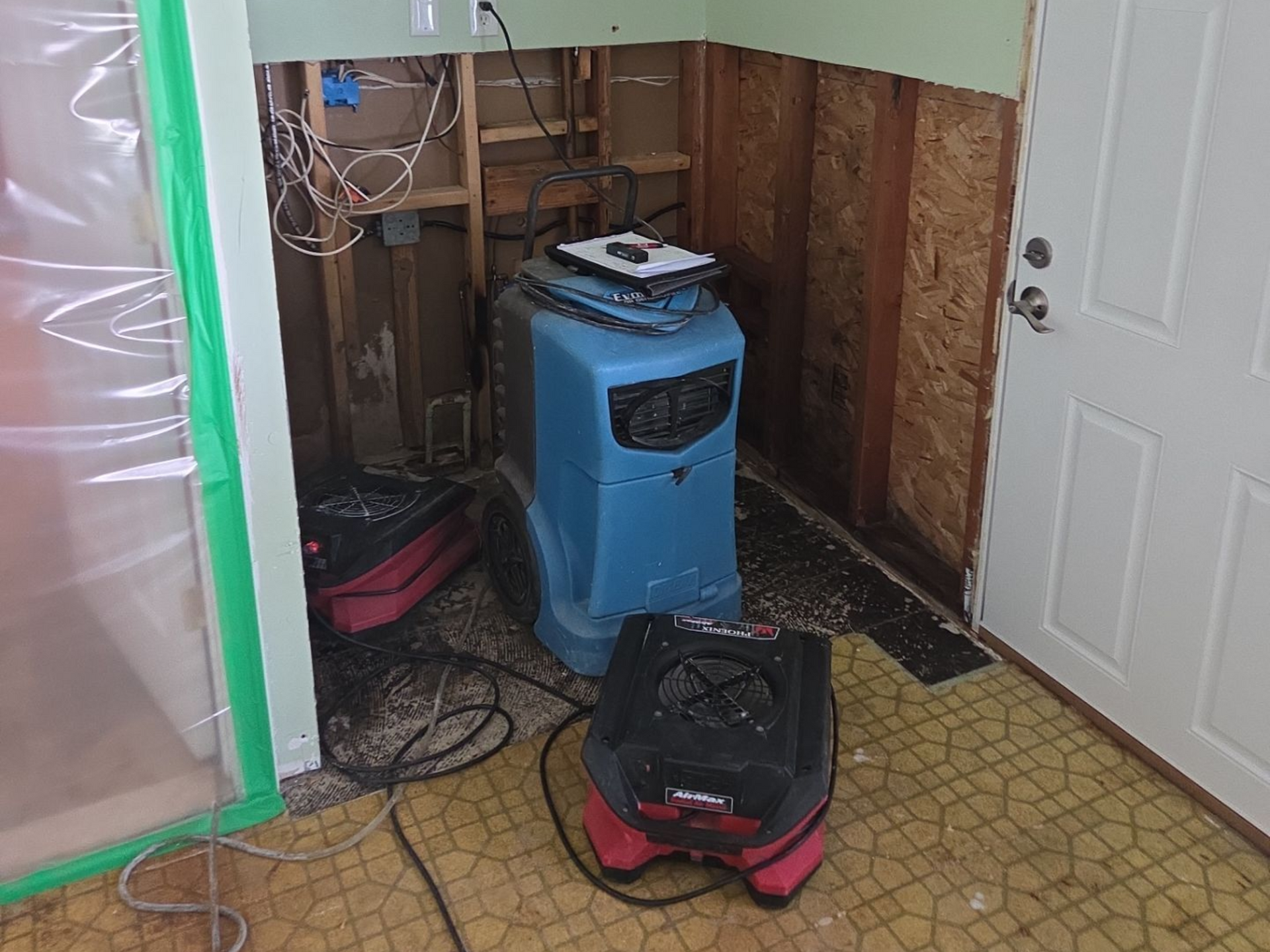 Water damage restoration done at a home in Stony Brook NY