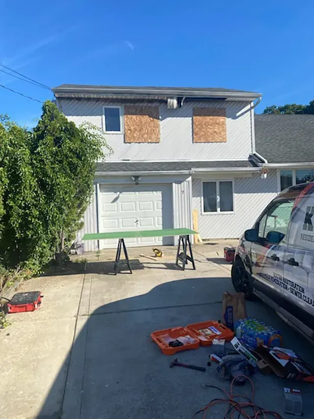 Fire damage services from K.O.S. Restoration.