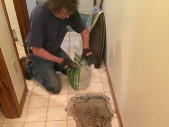 Man at work — West Chazy, NY — Adirondack Affordable Plumbing