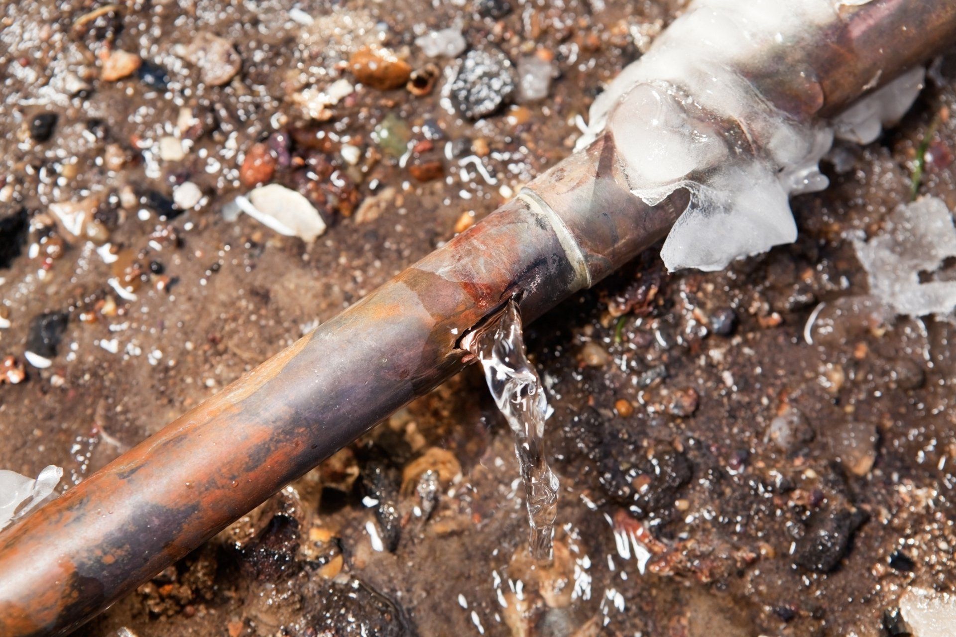 Water pipe with crack leaking — West Chazy, NY — Adirondack Affordable Plumbing