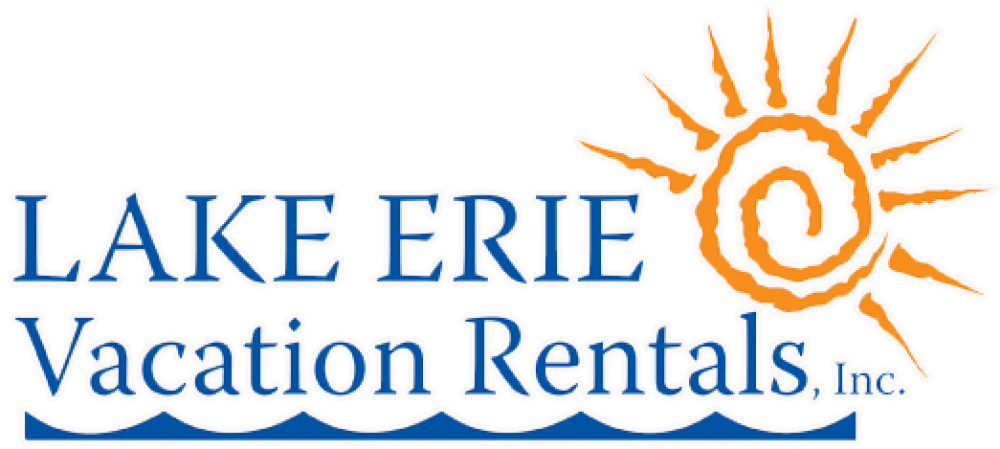 A logo for lake erie vacation rentals inc.