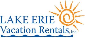 A logo for lake erie vacation rentals inc.