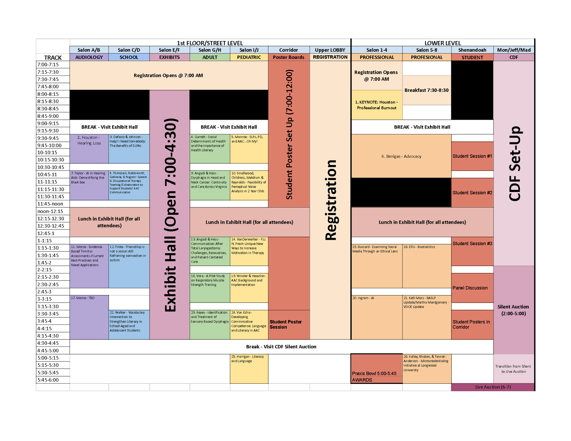 Program Schedule