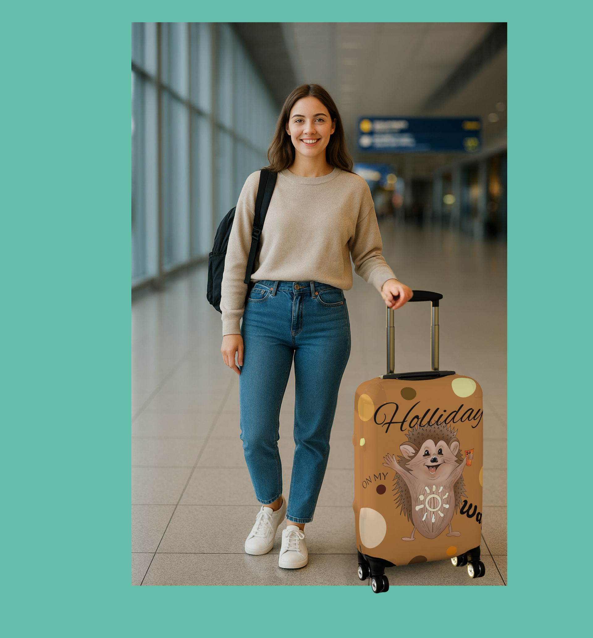 Unieke Egel Beschermhoes voor je koffer!