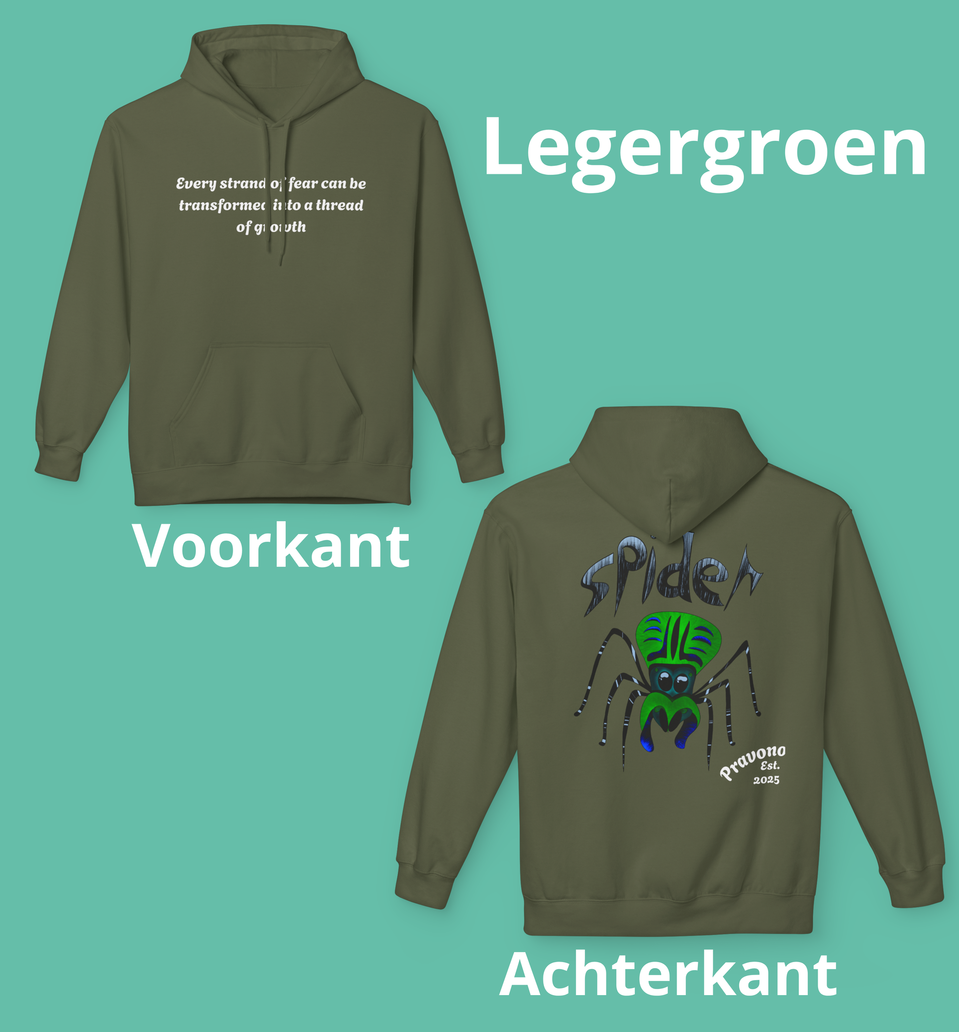 Youth Thread spin Hoodie03 Transform Fear into Freedom by Pravono