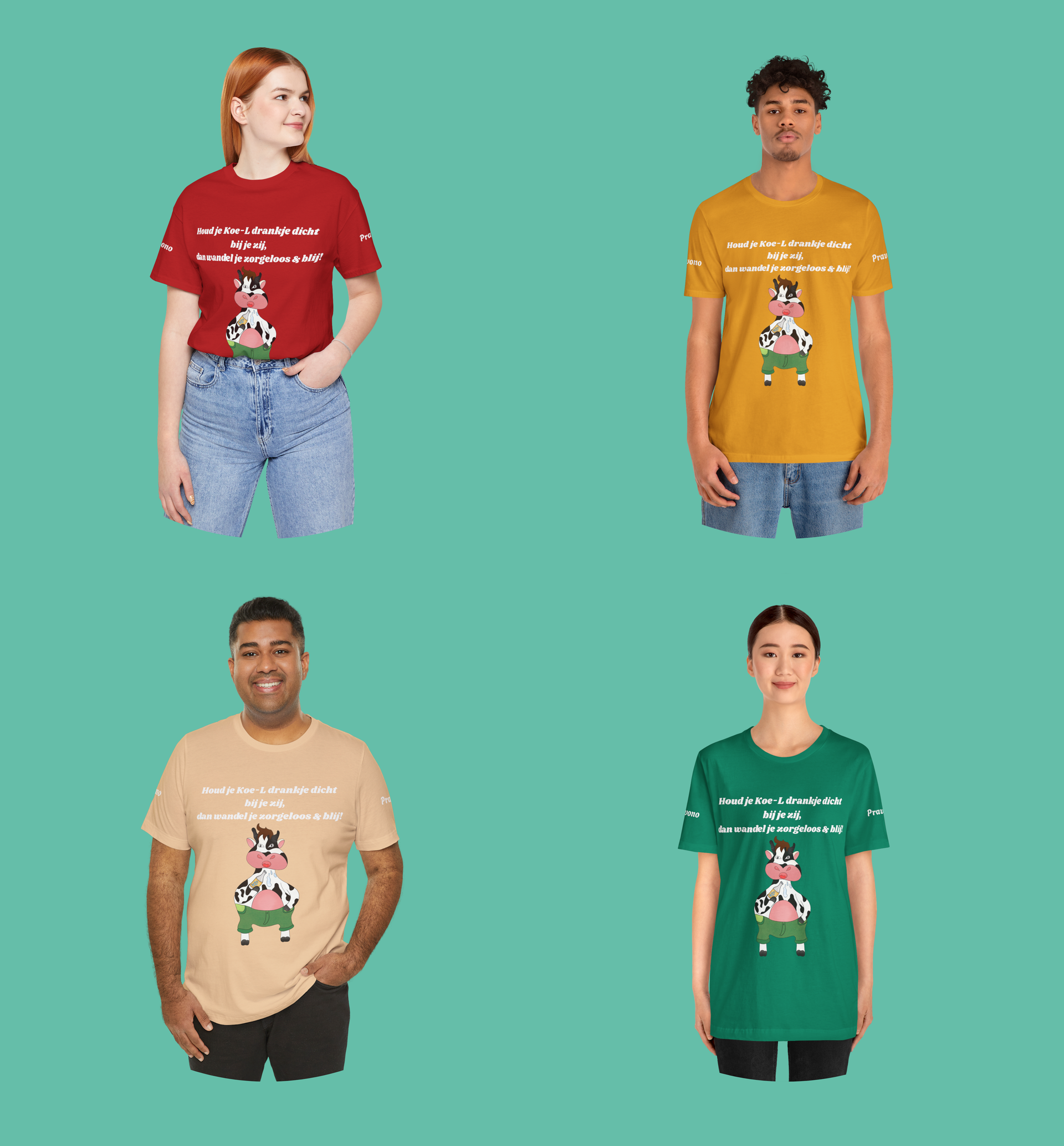 Het perfecte Unisex Wandel T shirt - Koe-L Drankje !