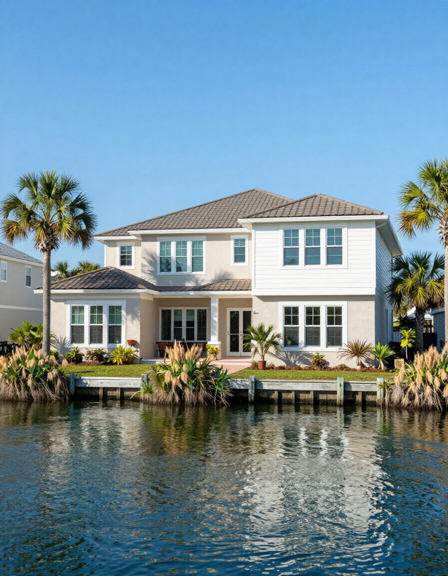 Gulf-front residential property exterior in Destin, Florida