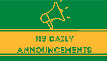 HS Daily Announcements