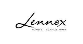 Logotipo de Lennox Hotels Buenos Aires en letra cursiva negra sobre fondo blanco.