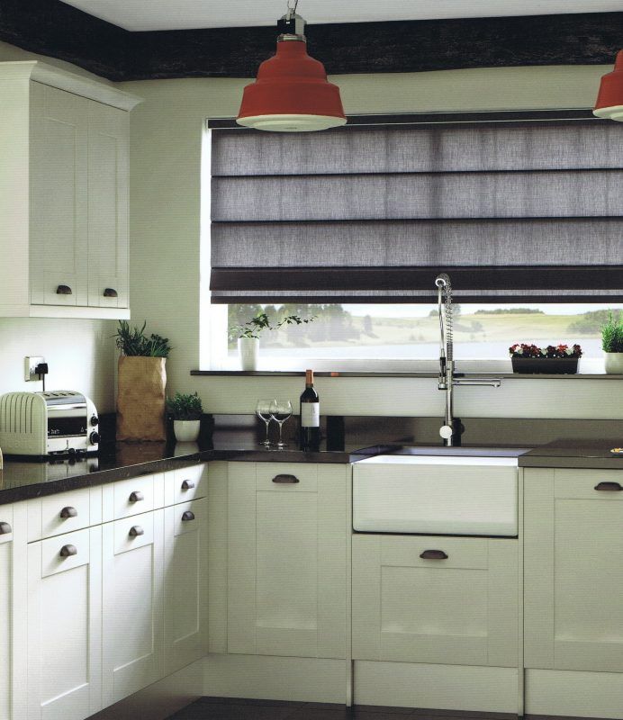 White Kitchen Red Pendant Light — Abundance Blinds In Charmhaven, NSW