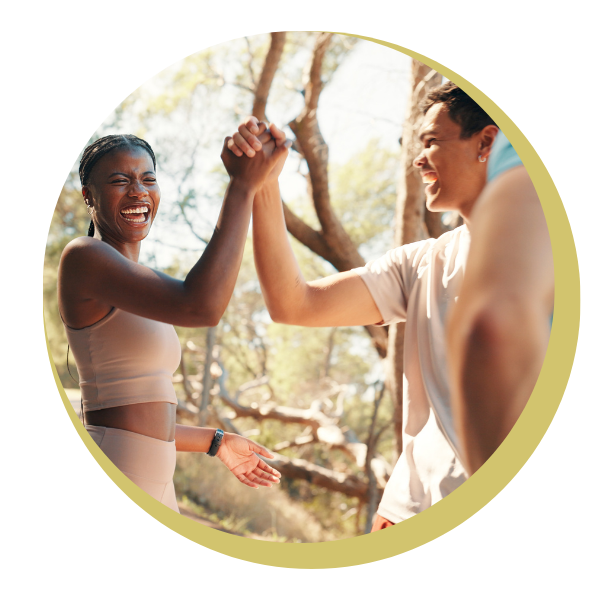 Two people are pulling a rope in opposite directions.