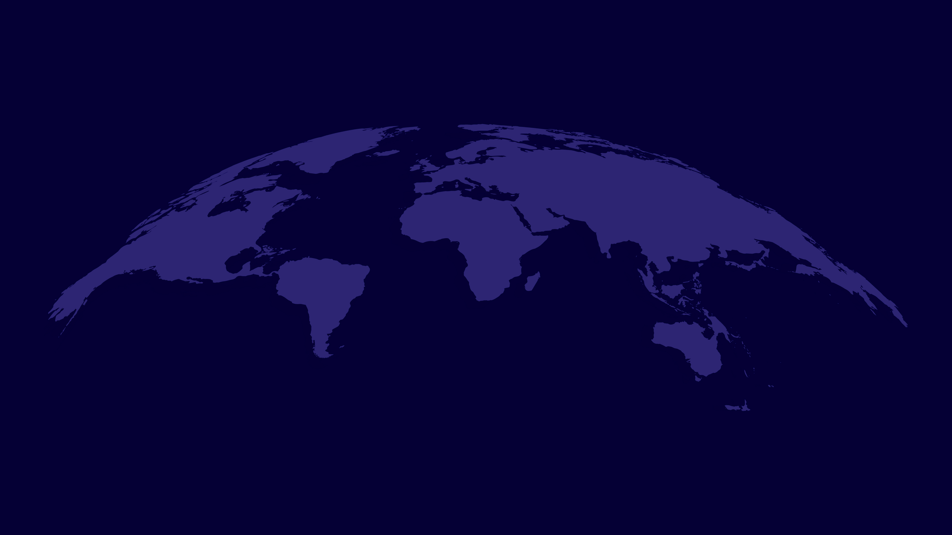 Purple world map silhouette on a dark blue background