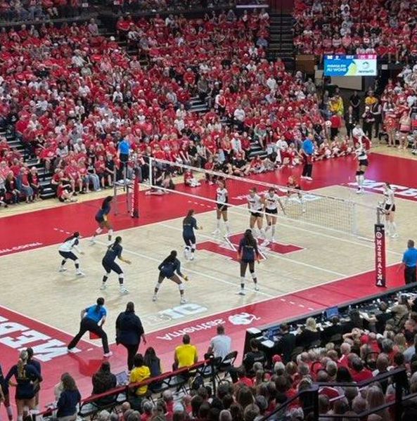 Husker Volleyball at Wrigley Field