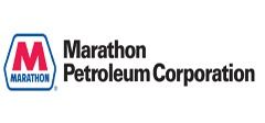The logo for marathon petroleum corporation is shown on a white background.