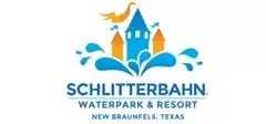 A logo for schlitterbahn waterpark and resort in new braunfels , texas