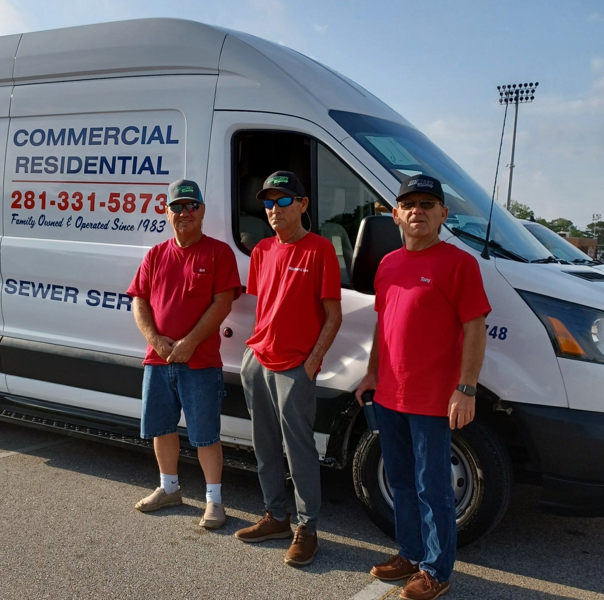 C & R Plumbers With Plumbing Van
