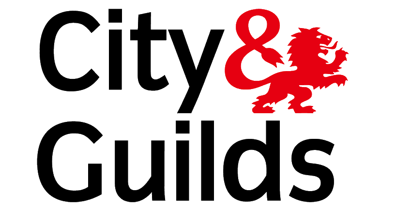 City & Guilds logo: Black text 