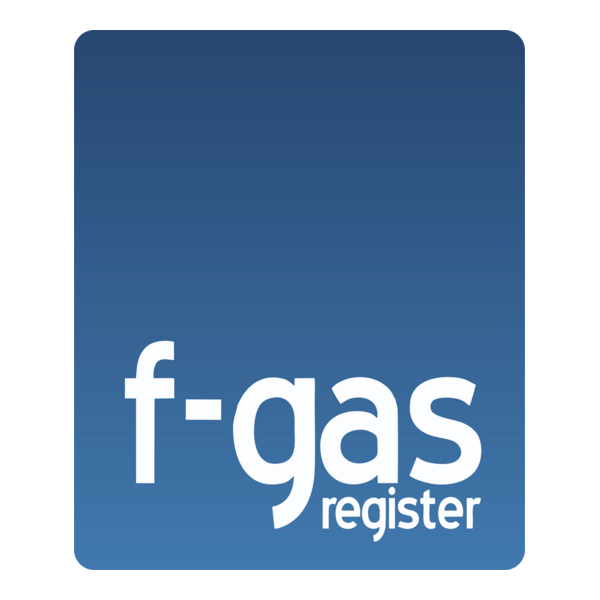 Blue square logo with 