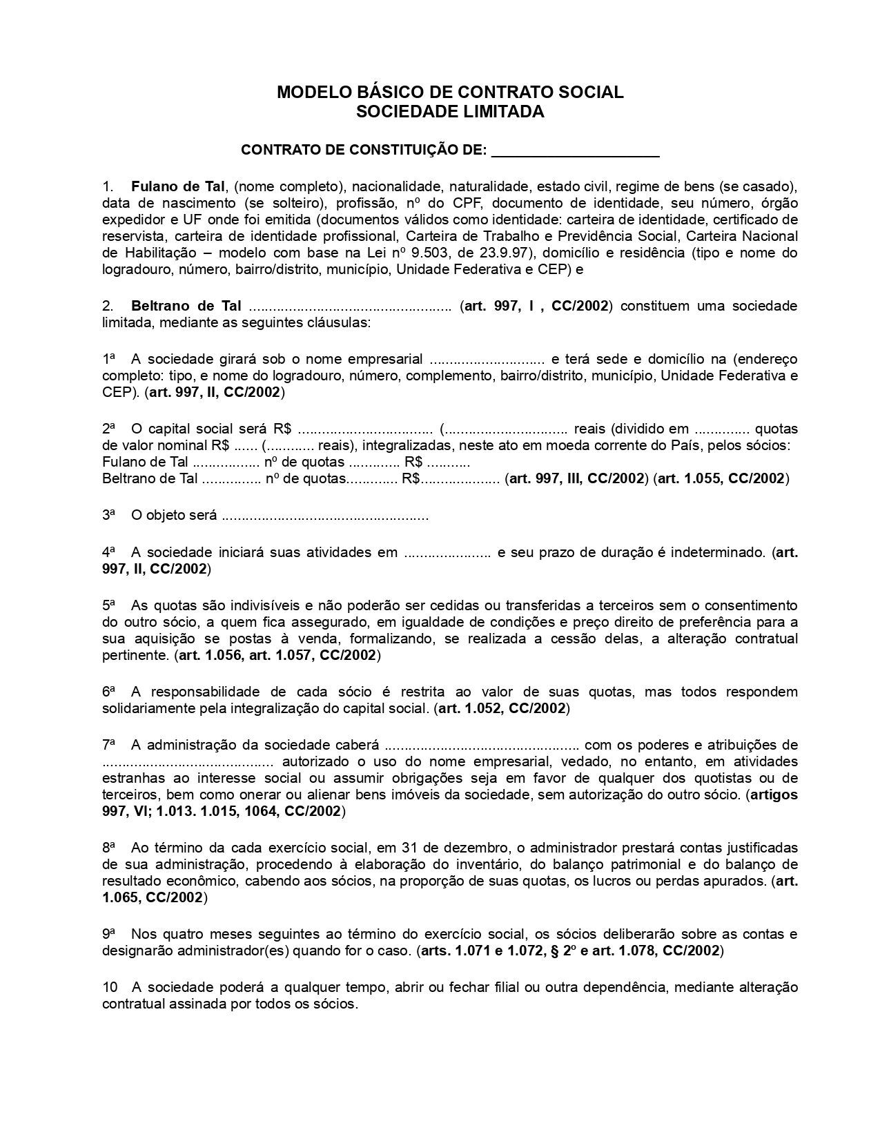 modelo template
