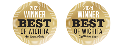 Two gold medallions: