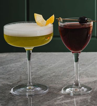 Two cocktails.