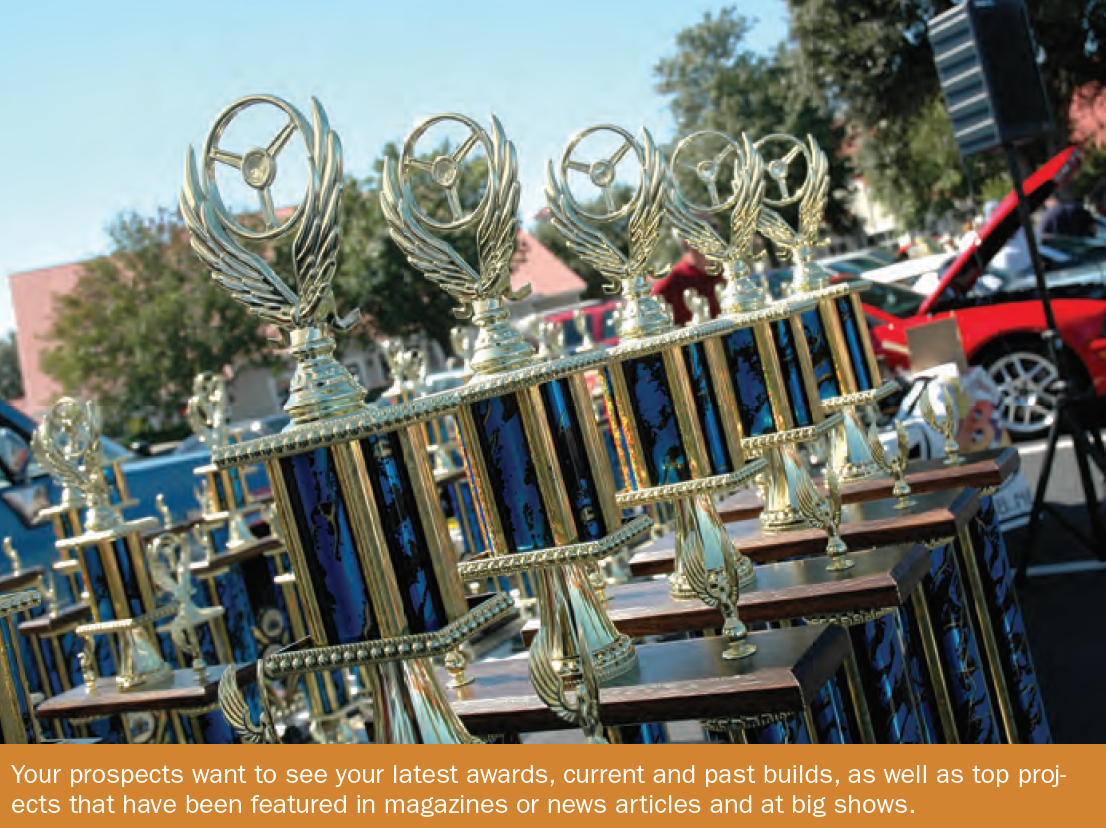 showcase your work and awards