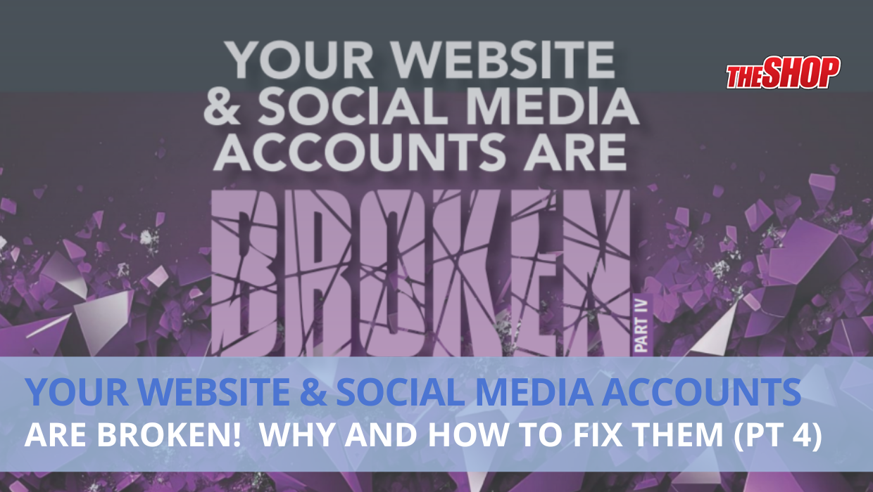 Website & Social Media Accounts are Broken
