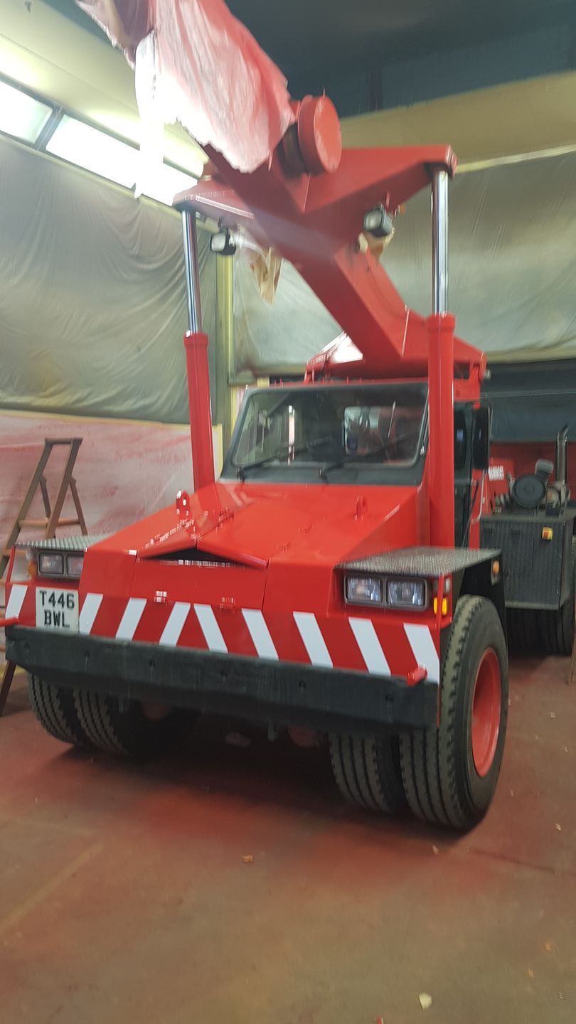 Painting the crane