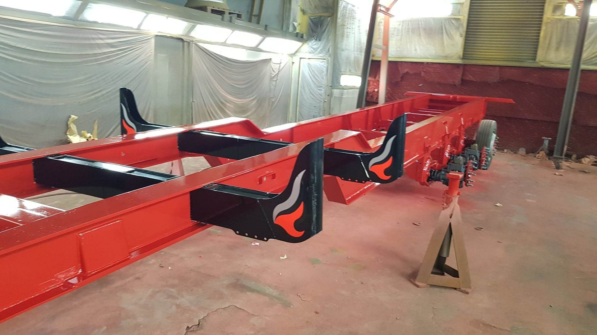 Painting the trailer