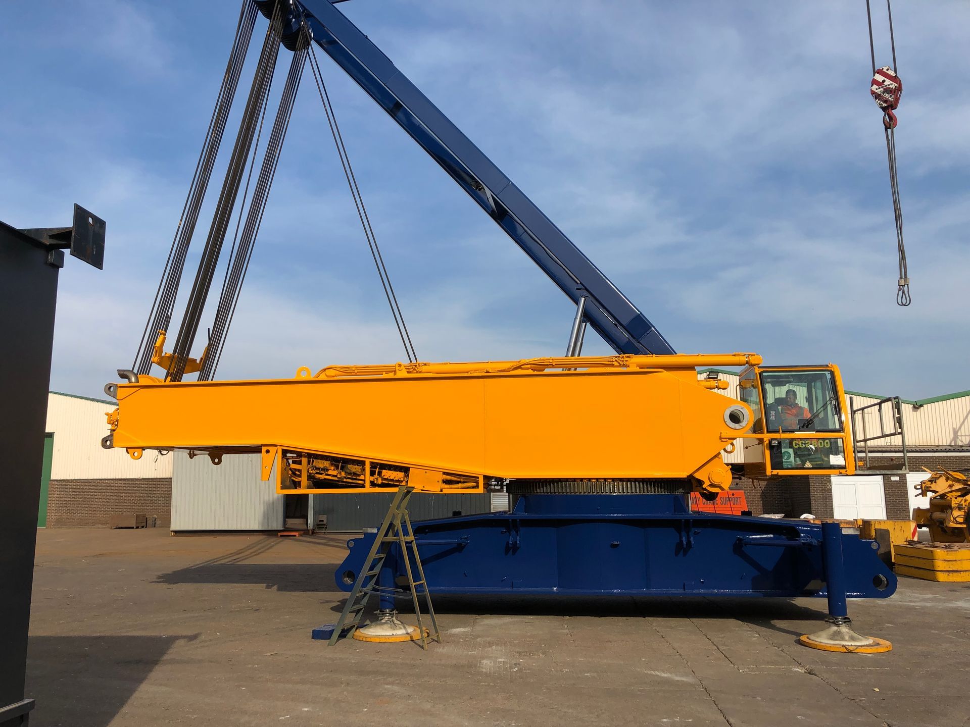Painting the crane