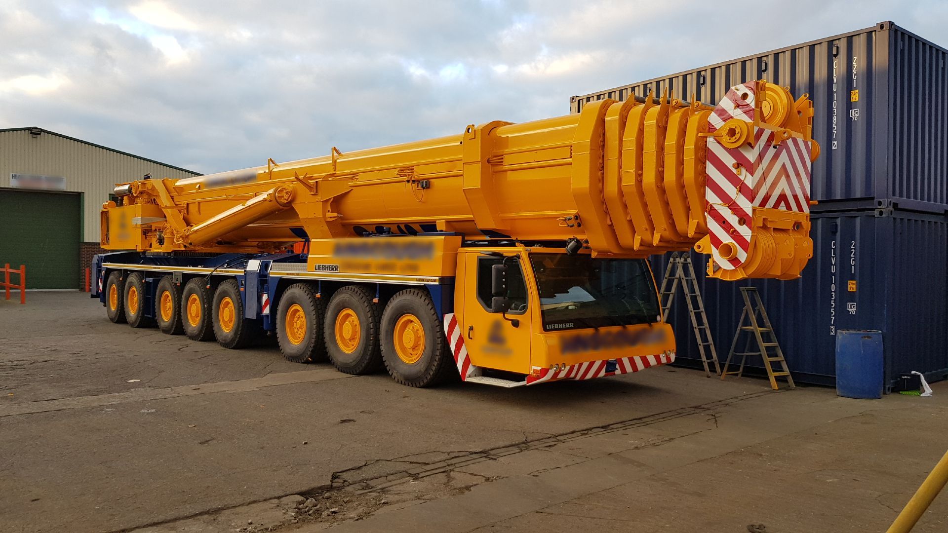Painting the crane