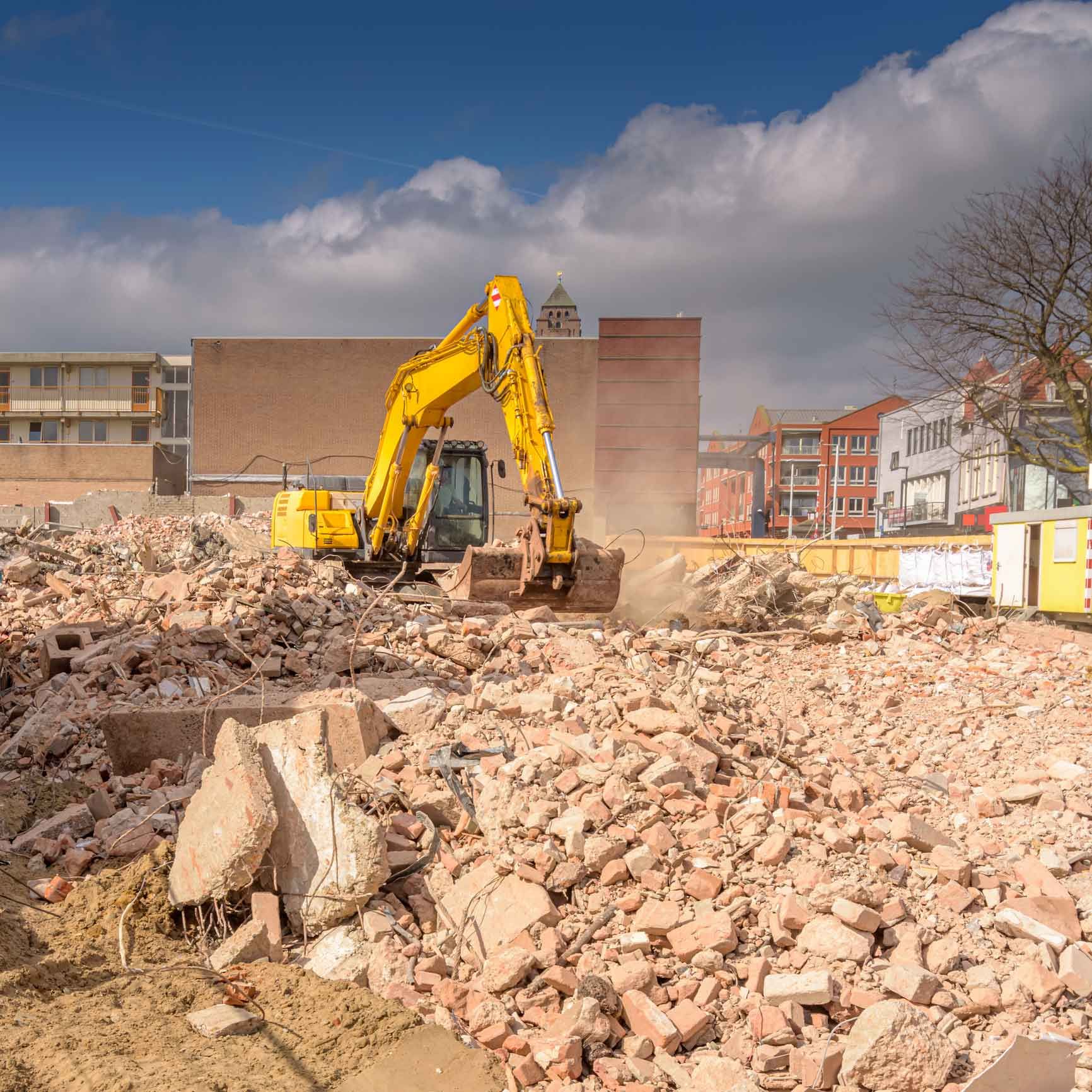 The pile of rubble as a result of the demolition | Rye, VIC | Reg Chadwick Demolitions