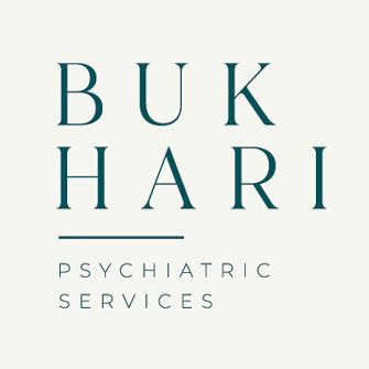 A logo for a company called bukhari psychiatric services