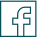 A picture of a facebook logo on a white background.