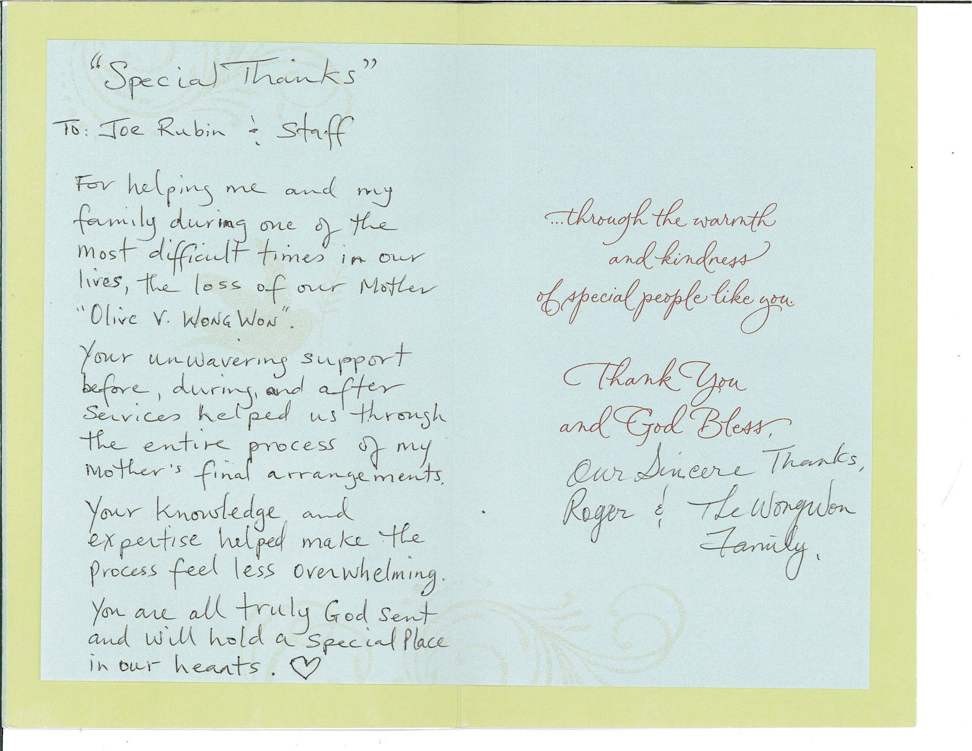 Handwritten notes on a white sheet with some red annotations, mounted on a yellow background.