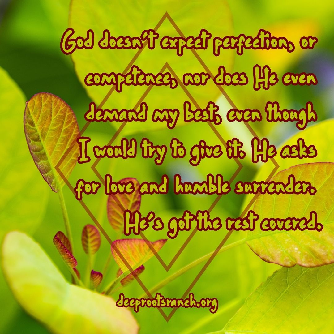 God Doesn't Expect Perfection