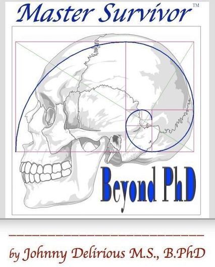 Skull illustration with golden ratio overlay.