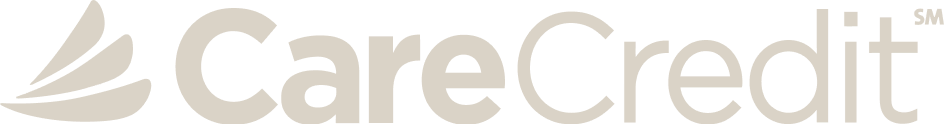 The word carecredit is written in white on a white background.